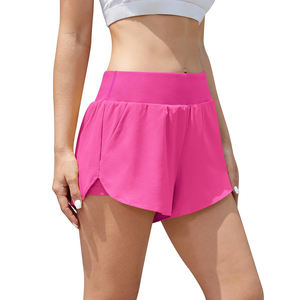 Women's Mid-Waisted Breathable Quick Dry Athletic Workout <b>Shorts</b> Factory-Made Mesh <b>Liner</b> Drawstring <b>Shorts</b> Hot Gym Fitness - Product Image 2