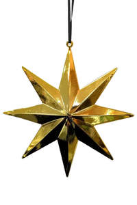 Shiny Gold <b>Star</b> <b>Hanging</b> Ornament For Christmas Home Decoration and Gifting in Low Price - Product Image 4