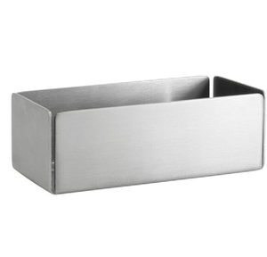 Boîte à sucre carrée en acier argenté ou petit récipient pour cubes de sucre disponible à prix de gros - Product Image 2