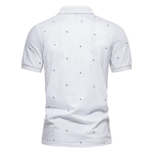 Polo de golf d'été à manches courtes pour les loisirs Logo personnalisé Coutures colorées Chemises polo grande taille pour hommes - Product Image 2