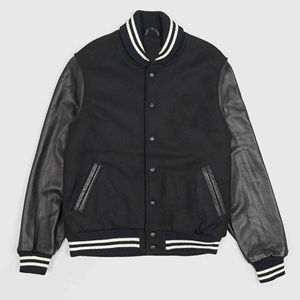 Latest design Best Quality Breathable Plus Size Varsity Jacket Custom Embroidered Logo CollegeBaseballjacket for men - Product Image 6