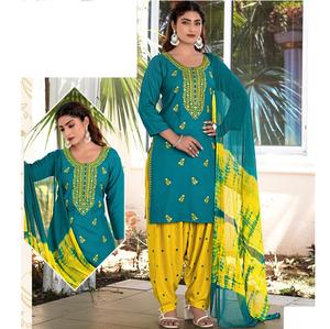 Salwar Kameez de créateur dernier cri en rayonne souple pour les femmes, vêtements de bureau disponibles au prix de gros - Product Image 1