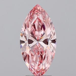 2.51 ct Marquise Fancy Vivid Pink Lab Grown Diamond, VS1 Clarity, IGI Certified Fine Jewelry India - Product Image 1