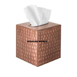 Nouvelle boîte à mouchoirs en métal de table porte-mouchoirs fait à la main de qualité supérieure vente chaude fantaisie vaisselle élégante boîte à mouchoirs en gros - Product Image 2