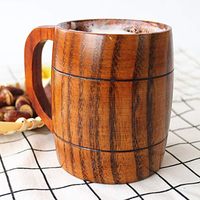 Nouveau design de verres en bois incurvés faits à la main personnalisés moderne pour la maison café thé bière tasses en bois pour la maison