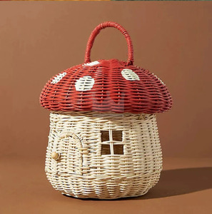 Cesta de ratán Cesta de setas tejida a mano/bolsa de setas para picnic - Product Image 4