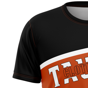 T-shirt en coton surdimensionné pour hommes Streetwear personnalisé Boxy Fit 300gsm Heavyweight Crewneck Jersey 100% coton Design en gros - Product Image 3