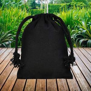 Sacs en coton réutilisables avec cordon de serrage pour le voyage, l'emballage de cadeaux DIY, le rangement, l'organisation, pochettes en tissu écologiques, utilisation en vrac, sacs en coton - Product Image 3