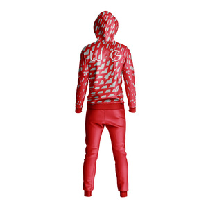 ชุดวอร์มระบายอากาศไซส์ใหญ่พิเศษชุดวอร์ม100% โพลีเอสเตอร์กันลมเครื่องแต่งกายแนวสตรีทแบบไร้รอยต่อเชือกรูดด้านหน้าแบบแยกขอบออกภาษี - Product Image 5