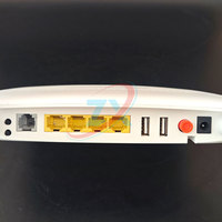 Terminal optique F890L GPON ONT ONU Wi-Fi double bande, design rond, 2 antennes, 4 ports GE, voix, port CATV, appareil d'accès FTTH