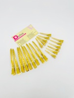 Taille personnalisée barbier coiffeur sectionnement épingles à cheveux Salon Alligator pinces à cheveux en acier inoxydable Extension de cheveux canard Bill Clip
