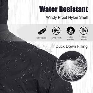 Veste polaire imperméable ultra chaude pour hommes Manteau d'hiver à capuche en polyester respirant avec fermeture éclair pour hommes Vente en gros - Product Image 6