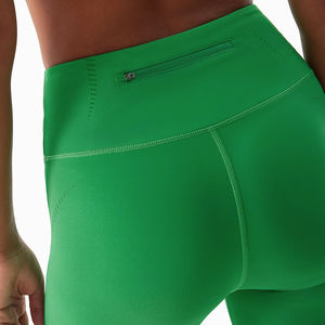 Mallas de entrenamiento deportivo sin costuras para mujer, pantalones de Yoga deportivos transpirables de secado rápido con tela de punto de malla - Product Image 3