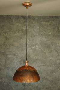 Retro industrial copper pendant lamp for dining table decor workspace <b>lighting</b> and vintage office or bar settings - Product Image 3