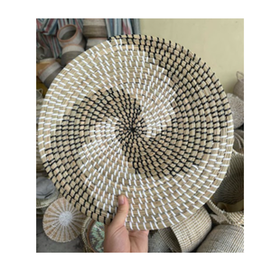 Best Products Boho Eco-Friendly Seagrass Storage Wall <b>Hanging</b> <b>Basket</b> Handicraft <b>Rattan</b> Bamboo Craftwork For Export - Product Image 2