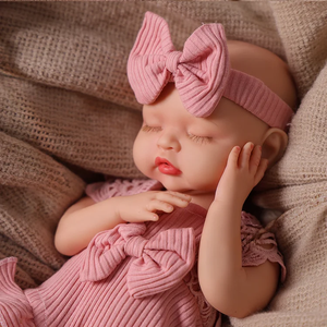 <span class=keywords><strong>Muñeca</strong></span> Reborn de Silicona de Cuerpo Completo de 16 Pulgadas, Modelo <span class=keywords><strong>Nancy</strong></span> de Babeside, Bebé Recién Nacida Dormida con Chupete, Juguete Infantil Realista - Product Image 1