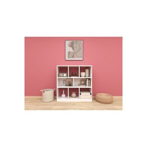 Modern Multi-Purpose Living Room Bookshelf Space-Saving Split Design <b>White</b> Suntalam 8-Shelf for <b>Bookcases</b> & Bookshelves - Product Image 5
