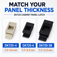 Serrures de coffret de serveur industriel DG-DELER DK725, à clé, haute sécurité, en ABS ou PA, type HASP, avec loquets coulissants