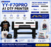 Impresora DTF de 60 cm para Telas Oscuras, Impresión con Tinta Blanca de Alta Opacidad en Camisetas y Sudaderas Negras, Máquina de Película Vibrante I3200
