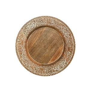 Assiette de service en bois faite à la main en bois élégant classique de haute qualité assiette de service design fait à la main de qualité supérieure - Product Image 3