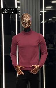 เสื้อสเวตเตอร์ลำลองผู้ชายสำหรับฤดูใบไม้ร่วง, เสื้อสเวตเตอร์ผ้าขนแกะแคชเมียร์แขนยาวมีซิปด้านหน้าให้ความอบอุ่นป้องกันการเกิดรอยยับ - Product Image 6