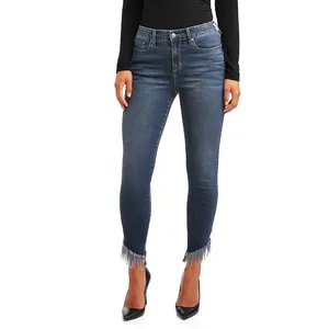 Qualité supérieure 2023 nouveaux arrivages printemps taille haute pantalon en jean extensible pour femmes vente en gros ODm - Product Image 2
