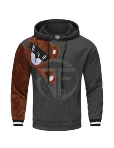 เสื้อฮู้ดแบบสวมหัวของผู้ชายเสื้อผ้าแนวสตรีทแฟชั่นสำหรับฤดูหนาวออกแบบได้ตามต้องการ - Product Image 1