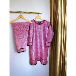 ชุดสูทผ้าแจ็คการ์ดลายม้าลายสีชมพู KN สำหรับผู้หญิง ราคา 1799/- - Product Image 5