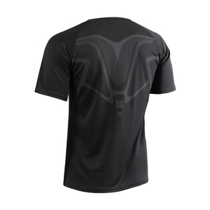 เสื้อยืดกีฬาทรงสลิมฟิตสำหรับผู้ชายระบายอากาศได้ดีและยืดหยุ่นการฝึกเข้ายิมการวิ่งฟิตเนสบาสเก็ตบอลชุดกระชับสัดส่วนแขนสั้น - Product Image 2