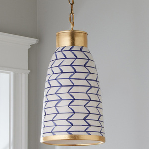 Lampe suspendue au design unique pour la décoration de bar d'hôtel en métal plaqué noir - Product Image 6