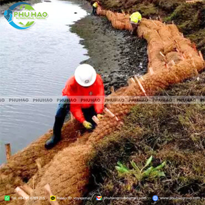 PALM MAT / COIR <b>LOG</b> Best Size 35cm x 2m Erosion Control Made Easy: Factory-Priced Coir <b>Log</b> Exports from Vietnam - Product Image 5