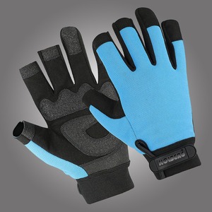Guantes mecánicos Premium con protección reforzada para los dedos y cierre seguro Guantes mecánicos con puño ajustable - Product Image 6