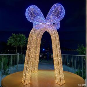 Arco de Luces LED Impermeable para Exteriores IP65, con Diseño de Campana Grande y Patrón de Estrellas, para Decoración de Jardines y Entradas Comerciales - Product Image 6