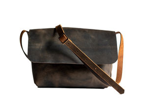 กระเป๋าสะพายไหล่หนังแฟชั่นใหม่กระเป๋าสะพายข้างแนววินเทจกระเป๋าลำลองขนาดเล็กสำหรับทุกเพศดีไซน์เนอร์กันน้ำ - Product Image 3