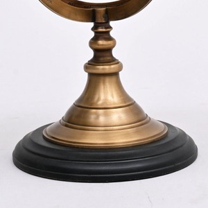 Globe décoratif Pop Art fait à la main en bois finition Antique de haute qualité pour la décoration de table de bureau à domicile - Product Image 3