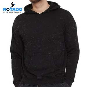 OEM Mens <b>Womens</b> Double <b>Zip</b> Up Hoodie Oversized Acid Wash Heavyweight Fleece Cotton Zipper Hoodie Vintage - Product Image 1