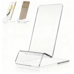 Supporto Espositore Ecologico Personalizzato in Acrilico Trasparente per Cellulare - Product Image 1