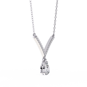 Magnifique collier de luxe pour femme en or 18 carats avec diamant rond cultivé en laboratoire certifié IGI, motif Lord Krishna - Product Image 2