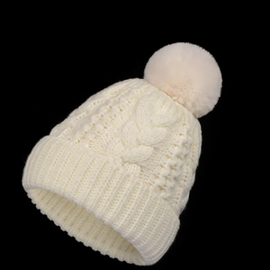 Bonnets en peluche chauds d'hiver pour hommes et femmes, logo personnalisé, pompon de haute qualité, broderie réglable, activités de plein air par temps froid, OEM - Product Image 5