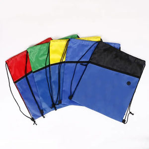 Custom Logo Drawstring <b>Backpack</b> Bag <b>Promotional</b> Polyester Sports Gym String Bag with Customized Material and Pattern - Product Image 4