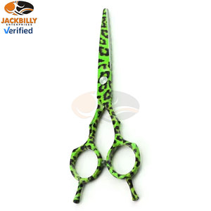 Ciseaux de barbier gauchers professionnels en acier inoxydable de haute qualité, revêtus de papier, à lame droite, ultra-affûtés pour salon de coiffure - Product Image 4