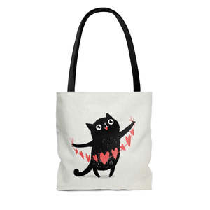 Logo imprimé personnalisé sac à provisions pliant en toile avec motif de dessin animé - Product Image 4