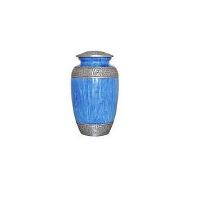 Red Adult Cremation Urn with Gold Band Customizable Design Funerary <b>Keepsake</b> Adult <b>Ashes</b> Funeral Burial Cremation Urns - Product Image 6