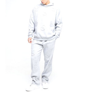 Otoño Invierno hombres ropa de manga larga patrón suelto chándal hombres personalizado peso pesado algodón polar patrón suelto chándal - Product Image 1