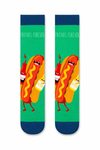 Calcetines Divertidos con Estampado de Dibujos Animados, Diseño Novedoso y Colorido, Mezcla de Algodón, Unisex, Casuales, Venta al Por Mayor, OEM, Personalizados - Product Image 2
