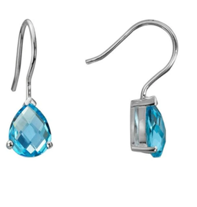 Hermosos Pendientes Colgantes Vintage con Engaste de Bisel Chapado en Oro sobre Plata de Ley, Certificados por IGI, de Alta Calidad, Regalo para Fiestas - Product Image 4