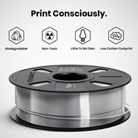 Filament PLA 3D Soie Argentée 1kg Numakers 1.75mm Premium Brillant Résistance à la Température 200°C Vitesse d'Impression 40-60mm/s Moulage