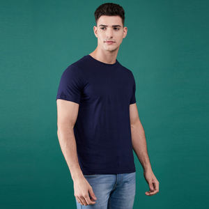 T-shirt à séchage rapide pour hommes de haute qualité en plein air respirant col rond manches courtes chemise 100% coton avec Logo - Product Image 5