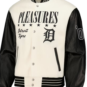 Veste de style universitaire de rue pour hommes de grande taille Veste universitaire Letterman avec logo personnalisé et option de vente en gros pour hommes - Product Image 6