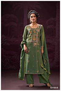 Premium Bemberg Titan Silk Printed Salwar Kameez Catálogo completo disponible a precio mayorista ideol for party wear collection - Product Image 4